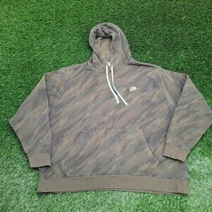 NIKE Fleece Tiger Camo Hoodie 3XL  Army-Green Swoosh